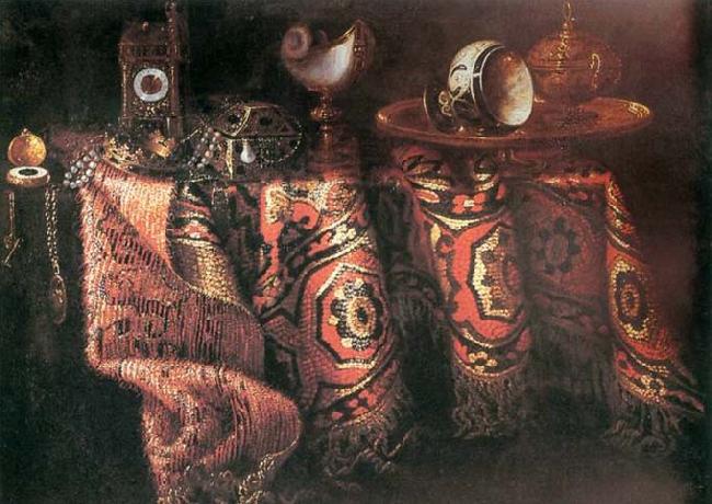 Jacques Hupin Still-life with Carpet oil painting picture